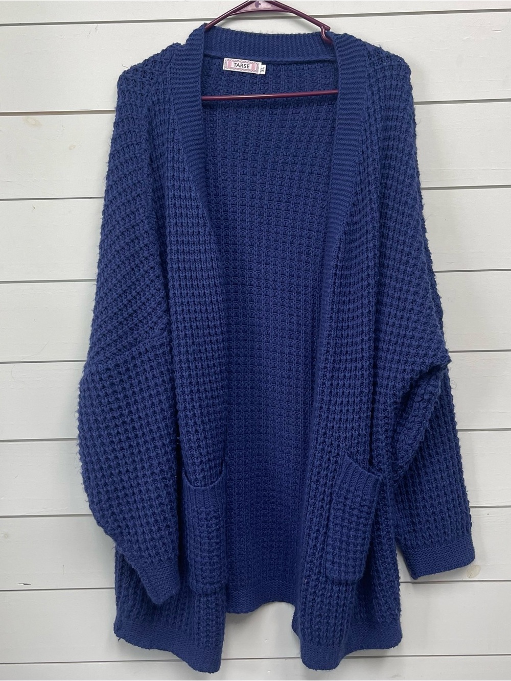 Tarse blue knit cardigan women's size XL